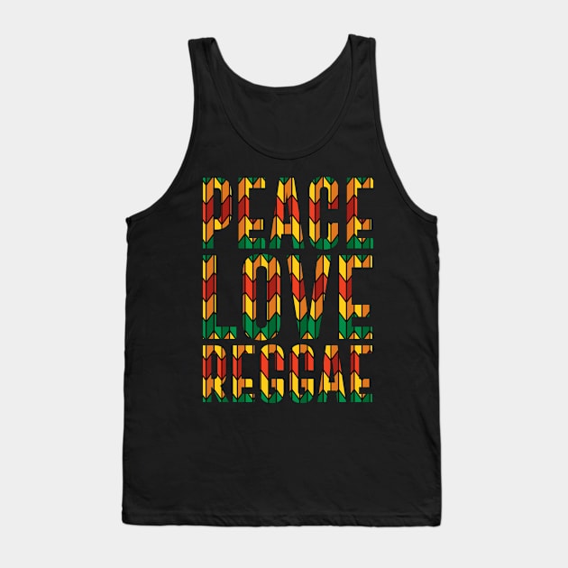 Peace Love Reggae, Rasta, Jamaica Tank Top by tman4life
